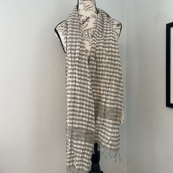 Five Beautiful Lightweight All Season Striped Unisex Womens Scarves Shawls (U5) - Picture 2 of 8